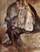 Jules Pascin Malucy Have golden haid oil painting on canvas